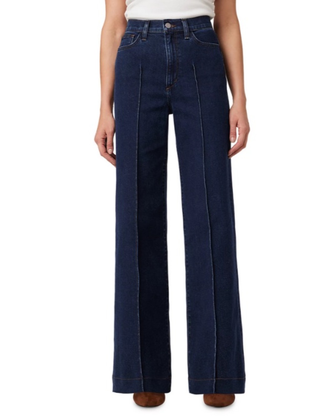 Women's High-Rise Wide Leg Jeans - Dark Blue